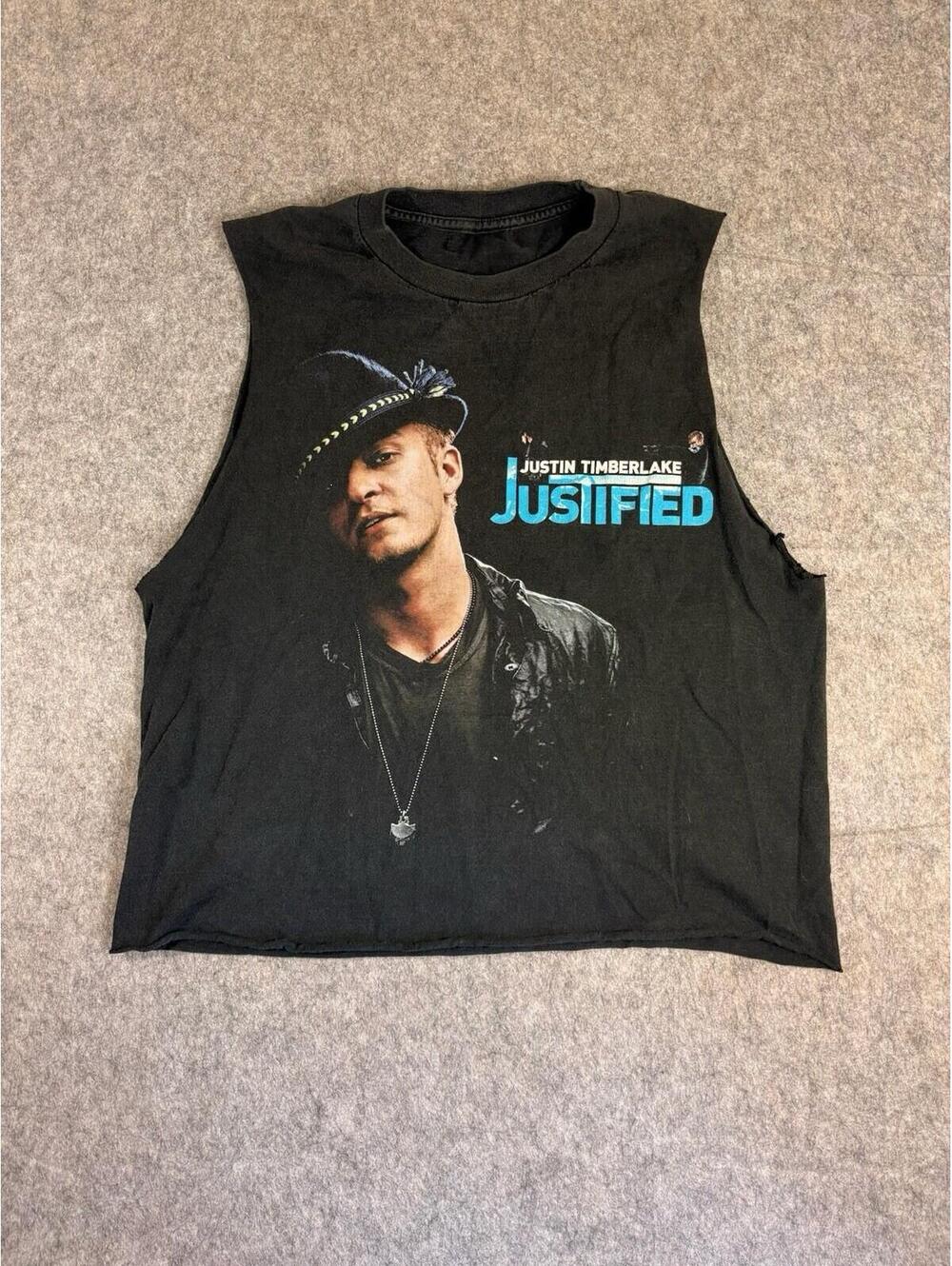 Vintage Justin Timberlake Justified Tour 2003 T-Shirt Small Black Concert Tee